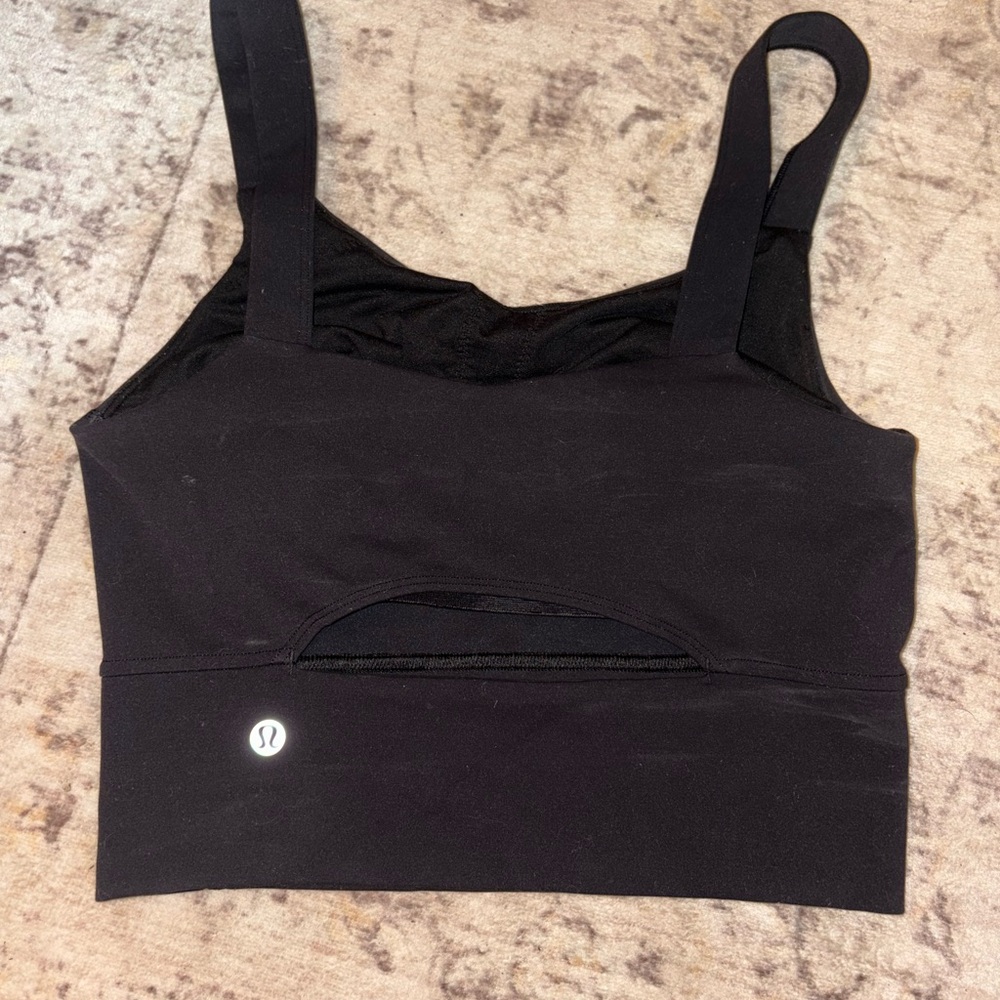 lululemon athletica Black Sports Bra with Cutout Detail